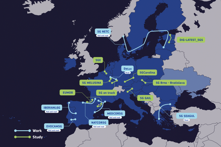 5G coverage along transport corridors