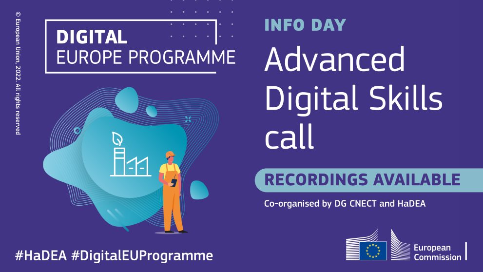 DEP call info day recording - advanced digital skills