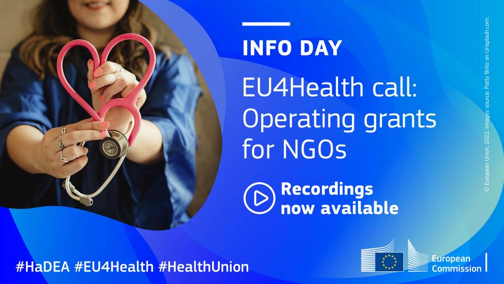 EU4Health NGO call info session recordings