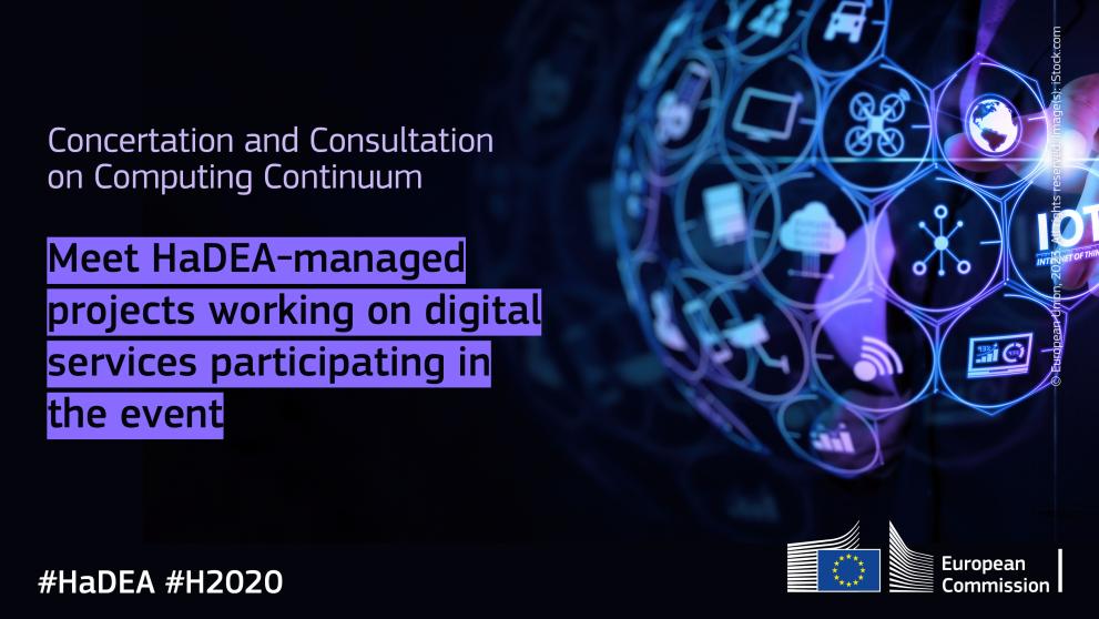 Concertation and Consultation on Computing Continuum – meet HaDEA-managed projects working on digital services participating in the event
