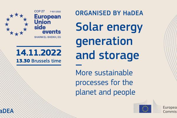 HaDEA's side event at COP27