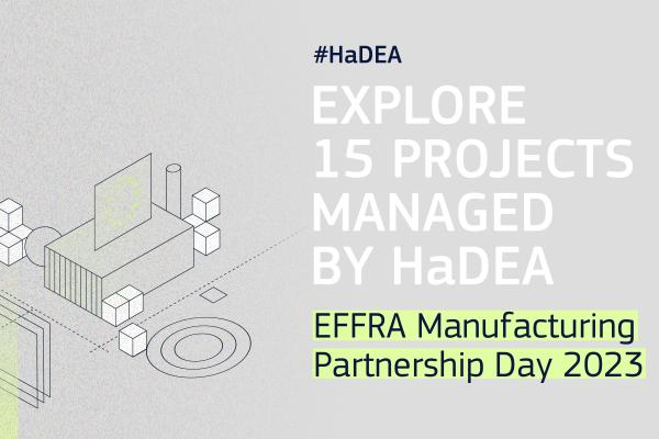 HaDEA’s Success Stories: 15 Horizon 2020 projects featured at EFFRA Manufacturing Partnership Day 2023 conference on 26 September 
