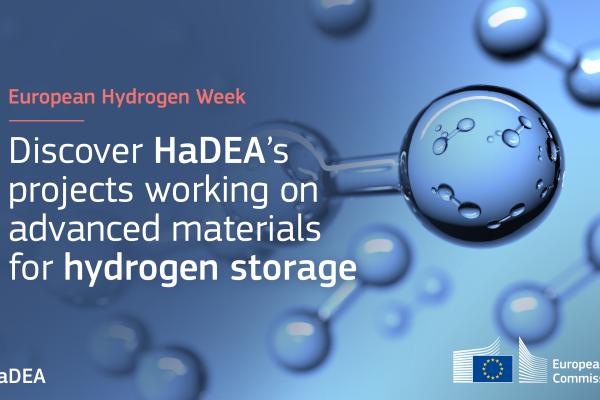 European Hydrogen Week (20-24 November 2023): Discover HaDEA’s projects working on advanced materials for hydrogen storage