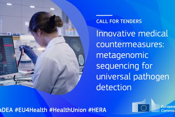 EU4Health tender on MCMs - metagenomic sequencing for pathogen detection